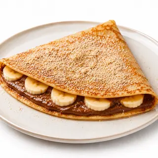 Crêpe Nutella banane amande