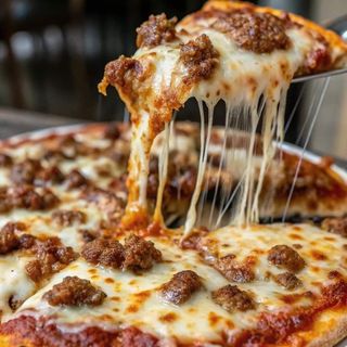 Pizza viande hachée