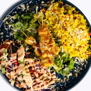 Plat brochettes poulet
