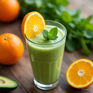 Jus d'avocat à l'orange 