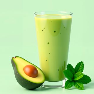 Jus d'avocat au lait