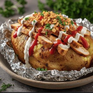 Patata asada Shawarma