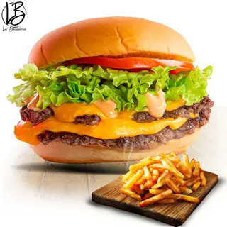 Double smash burger