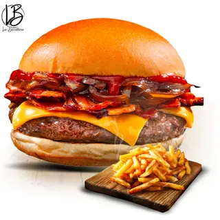 Bacon buffalo burger