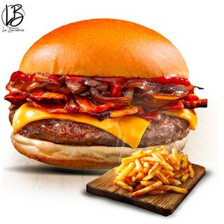 Bacon buffalo burger