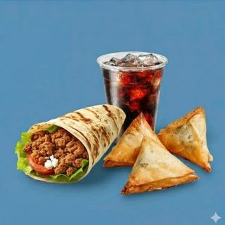 Gyros Viande Hachée +Spanakopita +Boisson