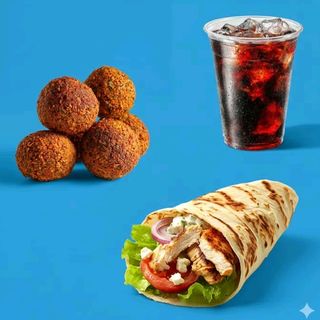 Gyros Blanc De Poulet +Falafel +Boisson