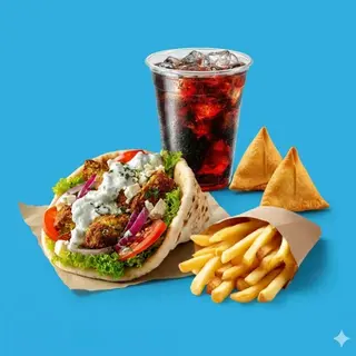 Gyros Falafel+Spanakopita+Boisson 