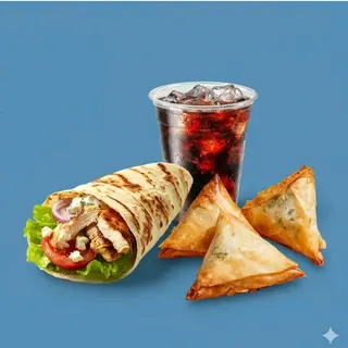 Gyros Blanc De Poulet +spanakopita+Boisson 