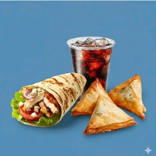 Gyros Blanc De Poulet +spanakopita+Boisson