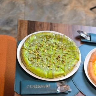 Pizza kunafa pistache