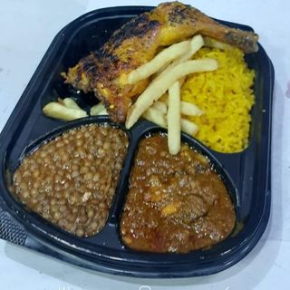 1/4 de poulet grillé