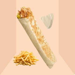 Shawarma Saroukh + Fromage + Frites