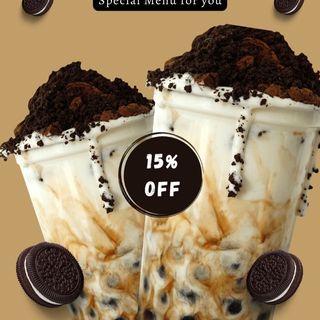 Boba milk ti Oreo
