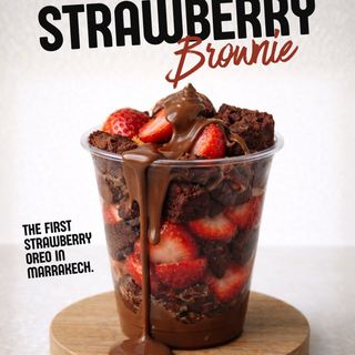 strawberry brownie
