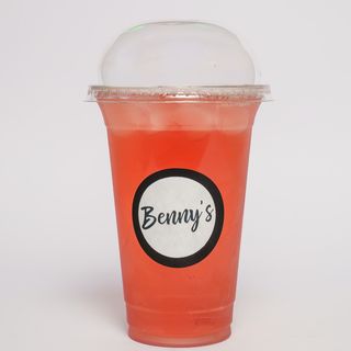 Blue butterfly iced tea