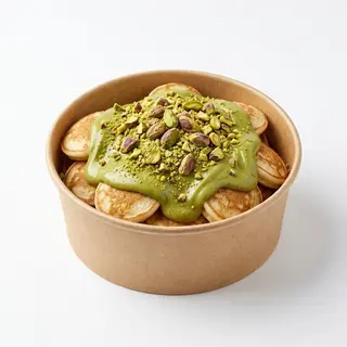 Mini Pancakes Pistache Bowl