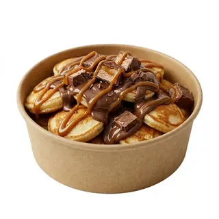 Mini Pancakes Mars Caramel Bowl