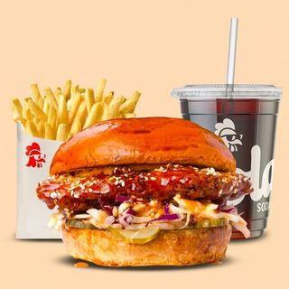 Hot Honey - Boisson au choix - Frites