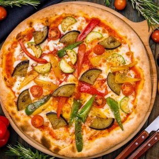 Pizza vegetarian grande taille