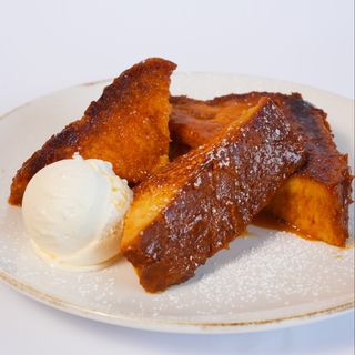 Pain perdu caramel & glace
