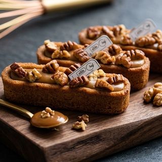 Financier caramel noix de pécan