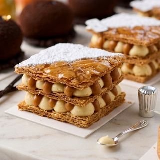 Mille feuille vanille caramel individuel