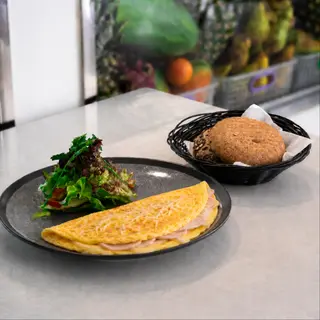 Omlette dinde et fromage