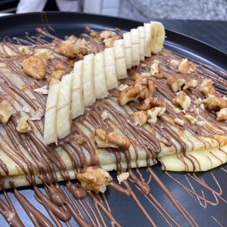 Crêpe Banane-Chocolat-Noix
