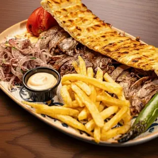 Assiette de Döner de Bœuf (shawarma)