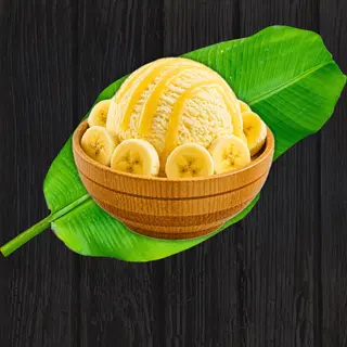 Crème de glace artisanale saveurs banane