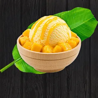 Crème de glace artisanale mangue