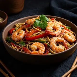 Nouilles Crevettes