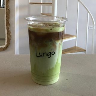 Iced dirty matcha