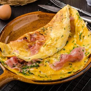 omelette fromage charcuterie