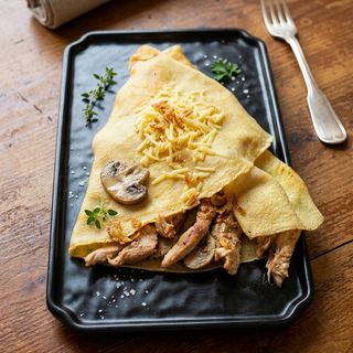 Crêpe poulet champignon