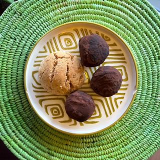 Truffes chocolat cœur orange & Ghriba