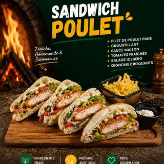 Sandwich Poulet Pané