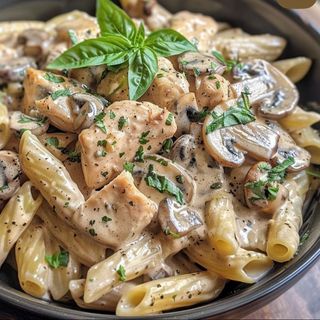 Pates poulet champignons