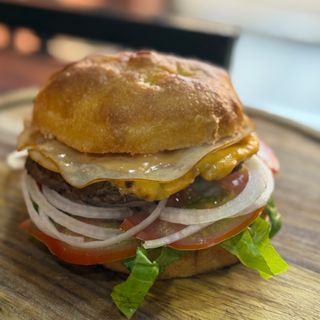 Burger pancetta