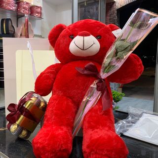 Pack nounours roses chocolat dans sac 