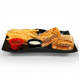 Tacos Mixte (Poulet & Viande Hachée)