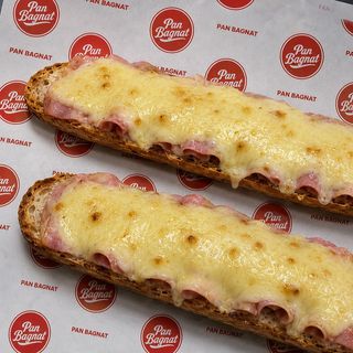 TARTINE - JAMBON EMMENTAL FONDUE