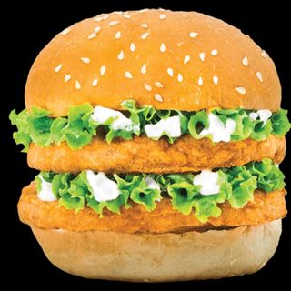 Double chicken burger