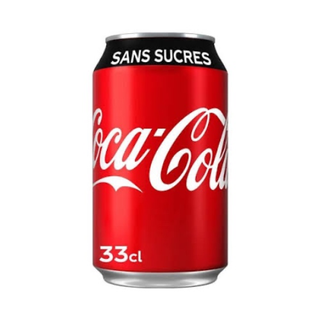 Coca Cola zéro- sans sucre ( 33cl ) Canette