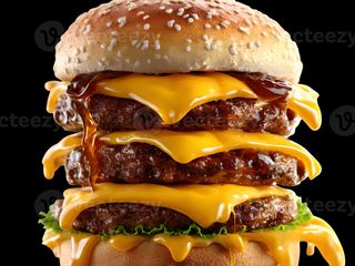 Triple cheese burger