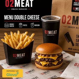 Menu double cheese frites et boisson