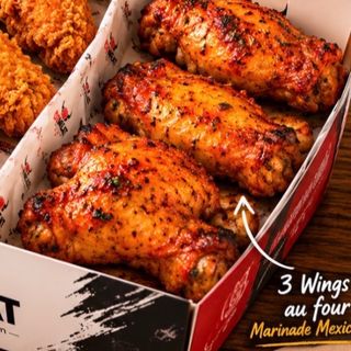 3 Mexicain wings
