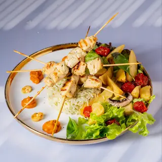 Plat Brochettes Poulet