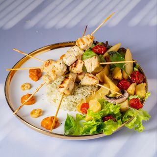 Plat Brochettes  Poulet